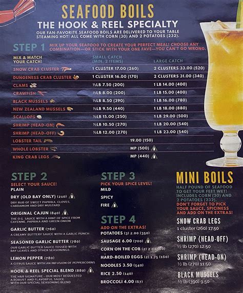 hook n reel menu with prices Incorrect Prices; Incomplete Menu; Out of Date Menu; Incorrect Contact Information; Other